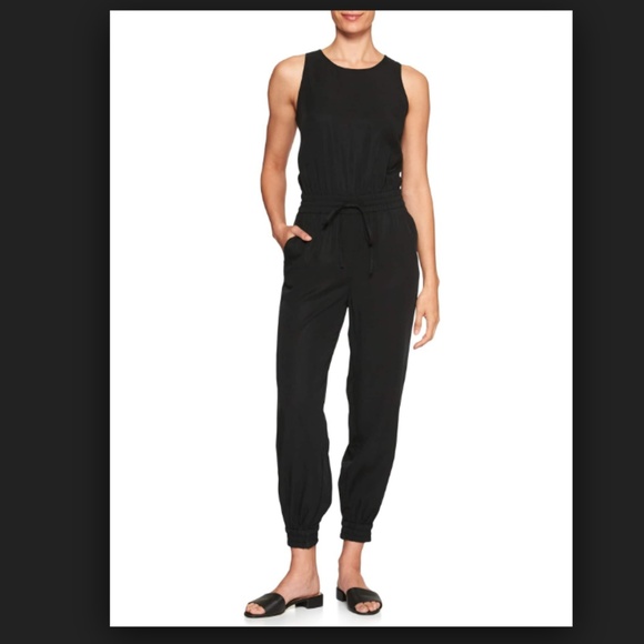 black cuffed jumpsuit
